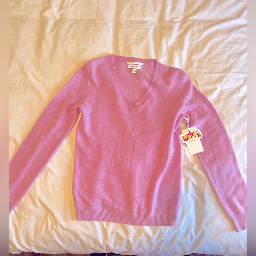 100% Cashmere Sweater Light Purple